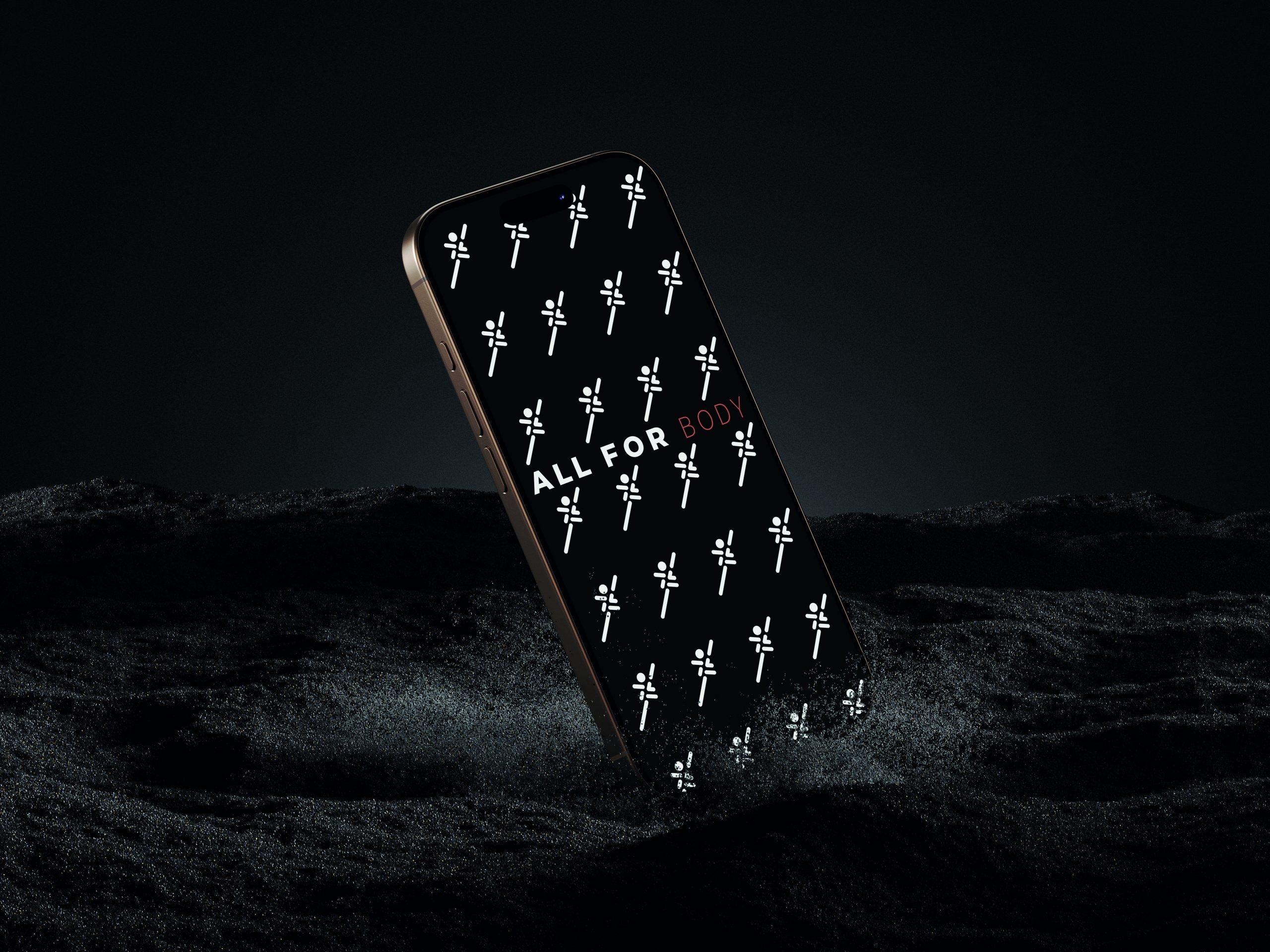 iphone 16 pro mockup noir